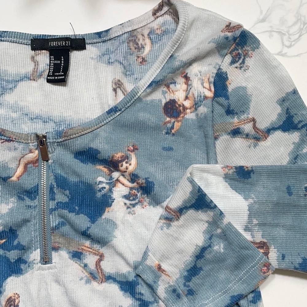 Forever 21 Blue Angel Top